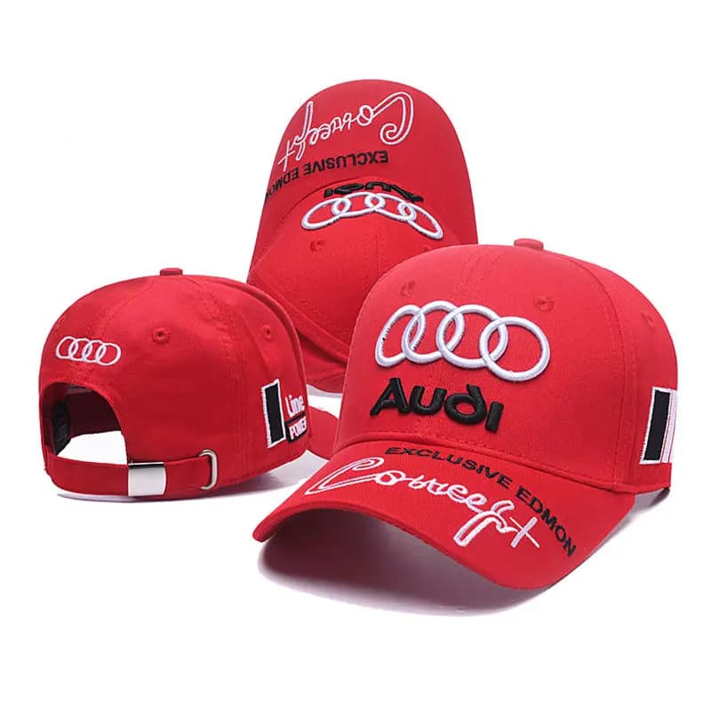 2025 New Audi Fashion Baseball Hat Embroidered Outdoor Mountaineering Hat Cotton Sunscreen Hat Duck Tongue Hat - 4