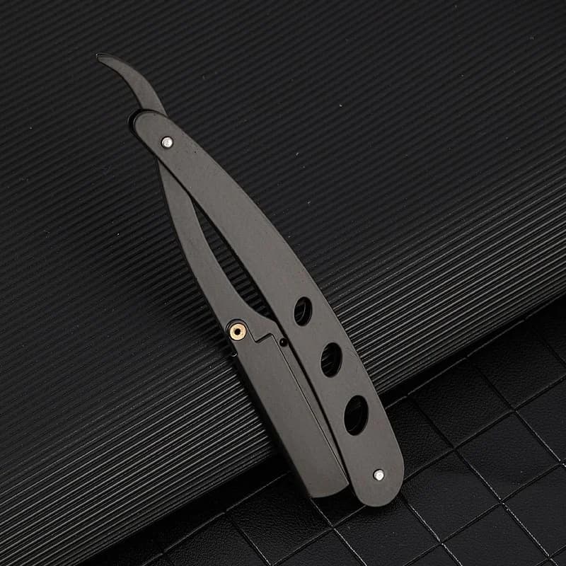 Men's Shaver Straight Edge Barber Razor Knives Manual Beard Shaving And Care Replaceable Blades Shavette Gift For Men - 4