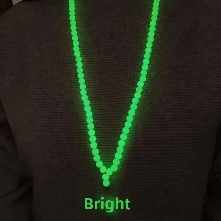 New High-Light Glow Stone Bracelet 108 Beads Four Circles Buddha Beads Bracelet Luminous Stone Bracelet for Boyfriend Best Frien - 5