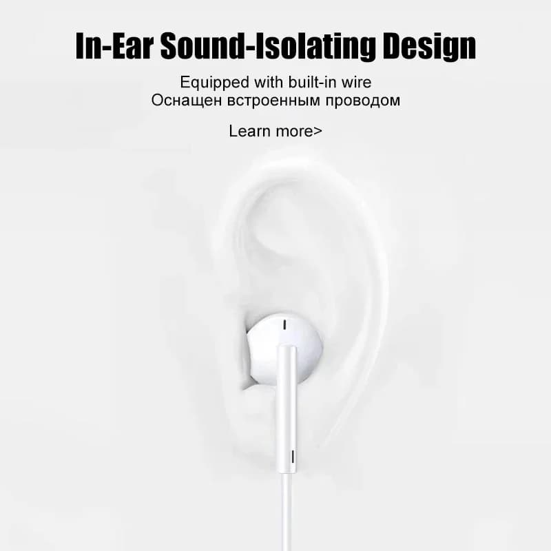 Original Headphones For Apple iPhone 15 14 11 12 13 Pro Max Earphones XR X XS 8 Plus Bluetooth Wired Earbuds Headset Accessories - 6