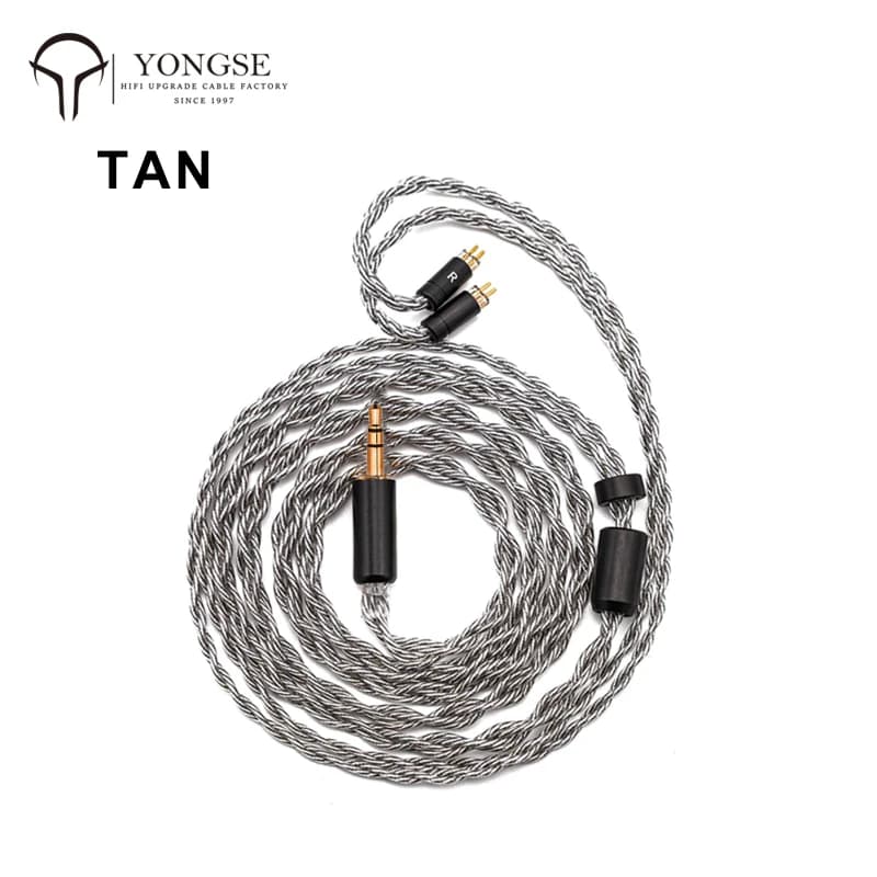 YONGSE TAN / Bounty High Purity Single Crystal Silver-plated Copper Upgrade Earphone Cable Gold Plated Plug