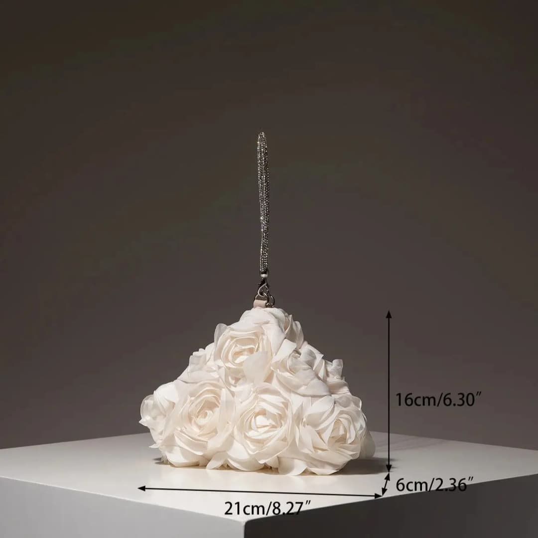 محفظة صغيرة لحفلات الزفاف، حقيبة أزهار، حقيبة حفلة راقصة، هدايا للنساء، عيد الحب - 6