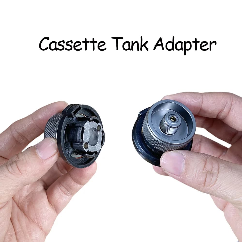 محول موقد الغاز مُوفّر الغاز بلس من سبائك الألمنيوم محول تعبئة خزان مسطح محول تخييم صمام محول غاز - 4