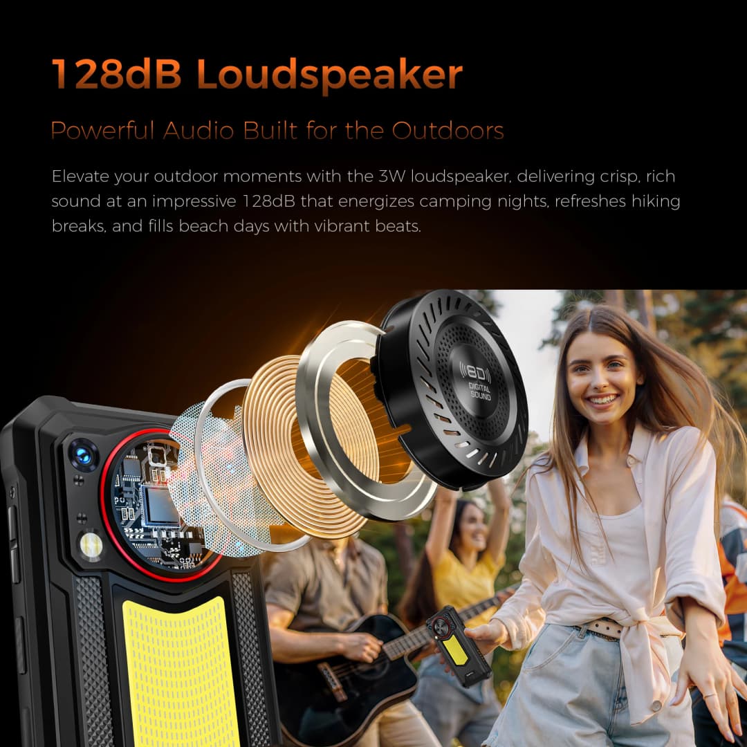 【جديد】هاتف OUKITEL WP53 PRO المتين، 24 جيجابايت + 256 جيجابايت، بطارية 11000 مللي أمبير، أندرويد 15، شاشة 6.52 بوصة، NFC، كاميرا 50 ميجابكسل - 3