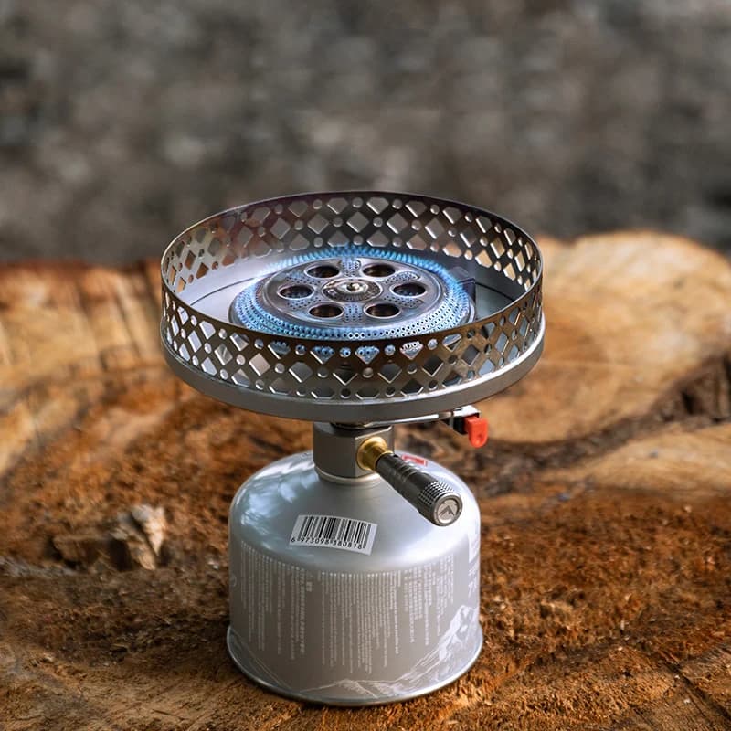 Campingmoon OD-4 موقد تخييم محمول من سبائك الألومنيوم يعمل بالبيوتان والبروبان للطبخ في الهواء الطلق