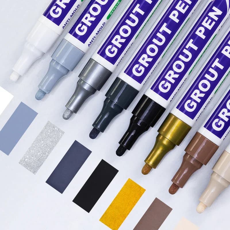 الجص القلم بلاط قلم طلاء مقاوم للماء بلاط الجص تلوين وقلم السدادة واسعة 2 مللي متر تلميح لإصلاح الحمام جدار الطابق الديكور - 6