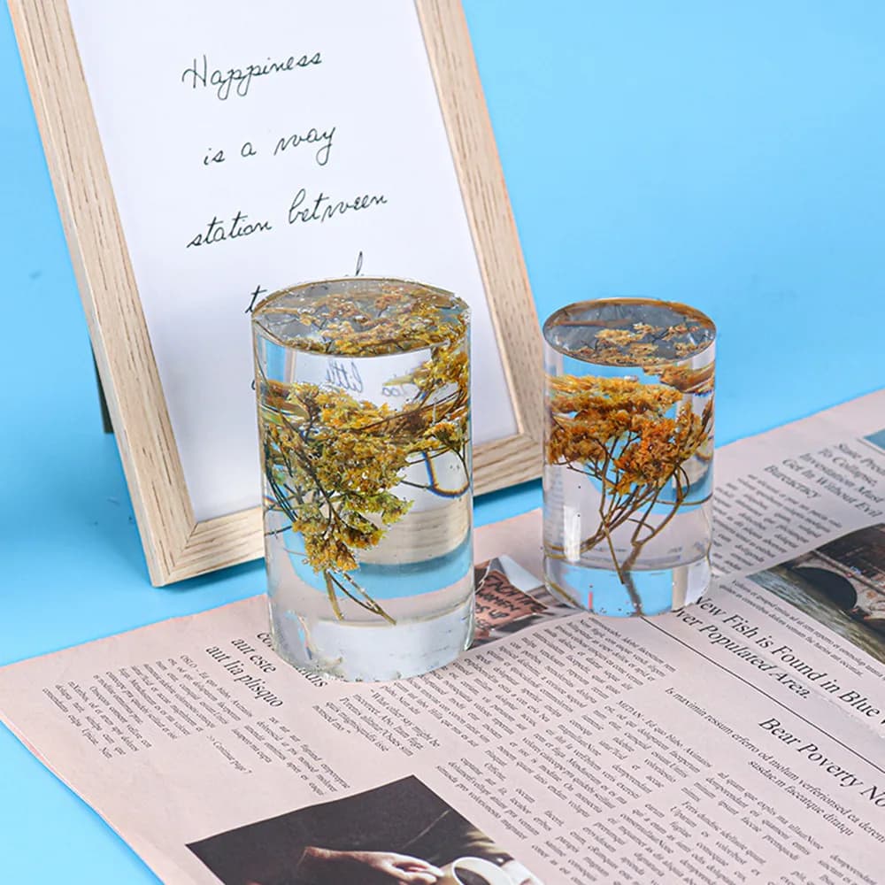 اسطوانة قالب من السيليكون لتقوم بها بنفسك كريستال الغراء صب قالب شمع الروائح شمعة قوالب الشمع للحرف أدوات ديكور المنزل - 4