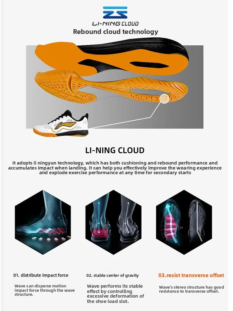 Li - Ning Professional Table Tennis Shoes: Advanced Tech for Peak Performance - 3