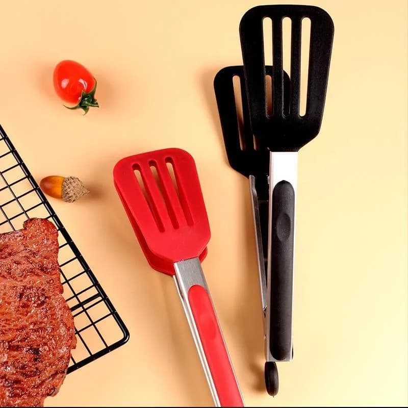 Silicone Bbq Tongs Bbq Clip Kitchen Clips Silicone Food Tongs Food Clips Kitchen Tool for Home Stainless Steel Shovel - 2