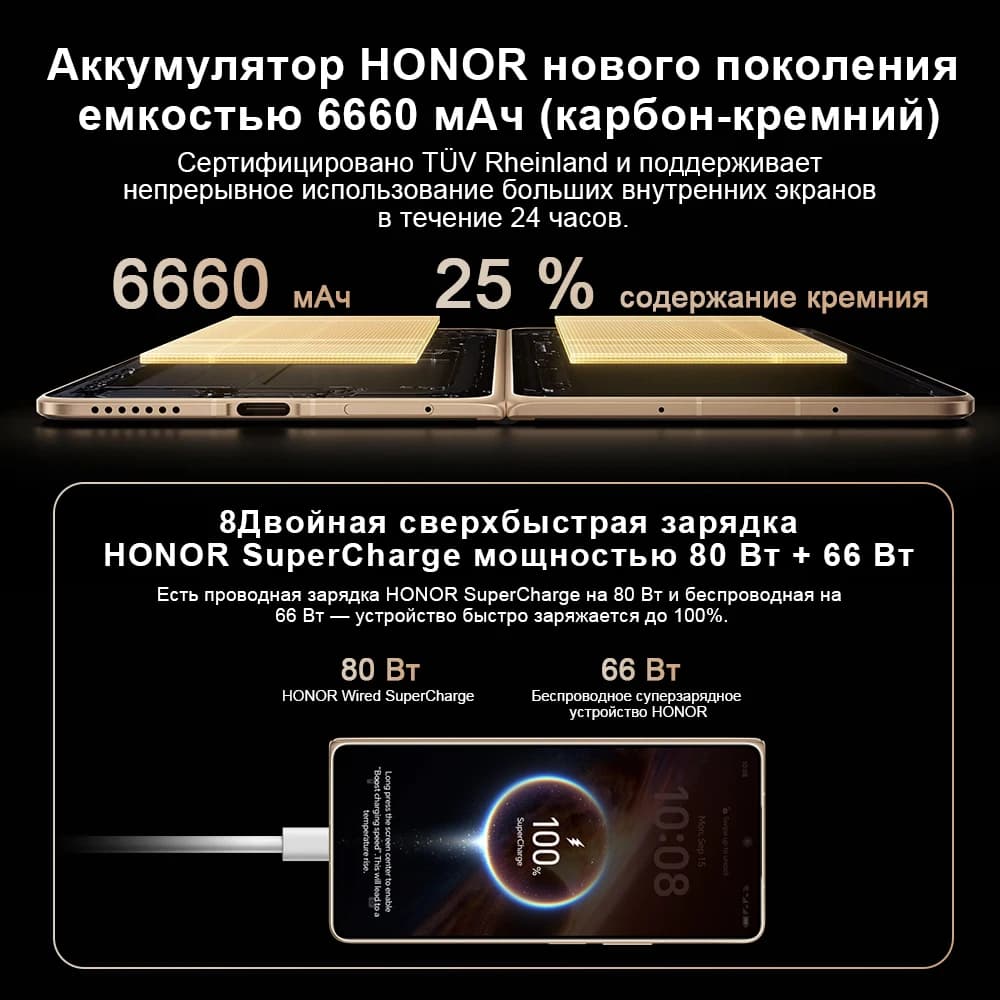 2026 New HONOR Magic V6 Global Version 5G Smartphone Snapdragon 8 Elite Gen 5 120Hz Foldable OLED Screen 6660mAh 80W SuperCharge - 4