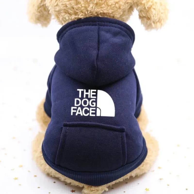 Autumn and winter sweater cowboy pocket two-legged clothes sports wind pet clothes dog cat pet clothes supplies - 3