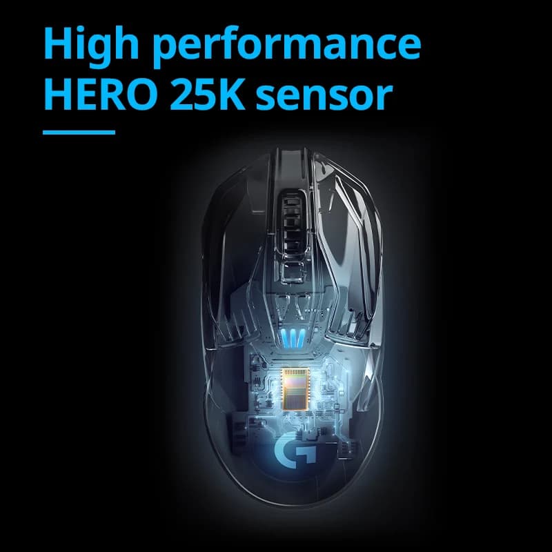 ماوس ألعاب لاسلكي Logitech G903 LIGHTSPEED، Hero 16K، 16000 DPI، إضاءة RGB، 11 زر قابل للبرمجة، إصدار ESports - 2