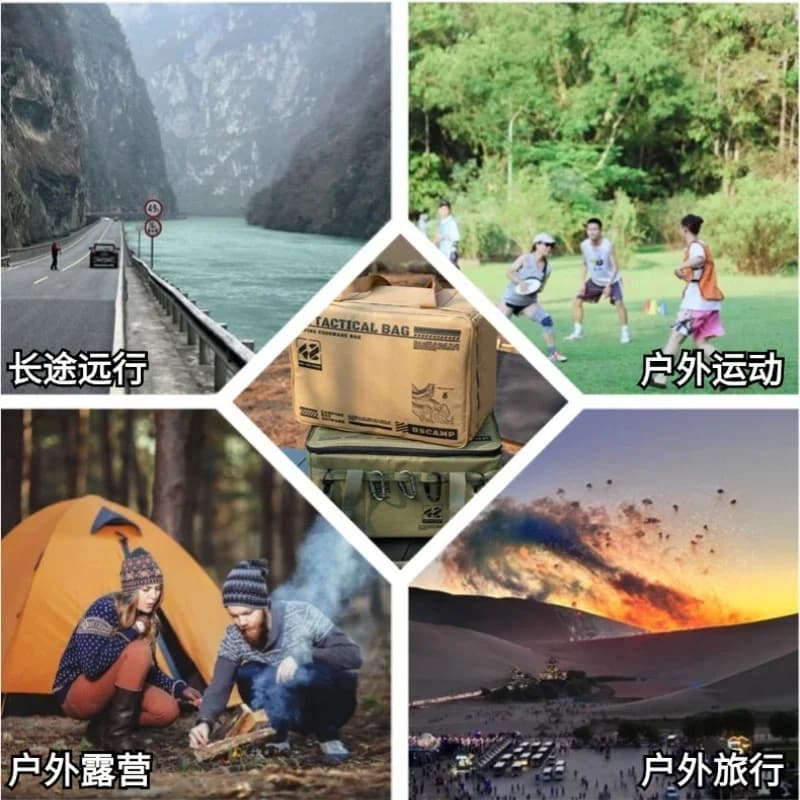 حقيبة تخزين خزان الغاز للتخييم في الهواء الطلق بسعة كبيرة لحمل الأدوات وأواني الطهي - 6