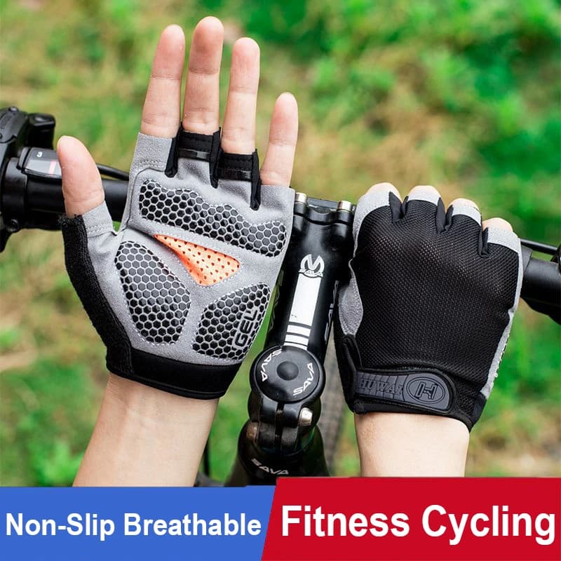 Mtb Gloves Cycling Breathable Gym Workout Gloves for Men Women Half Finger Non-slip Weight Lifting Motorcycle Fitness Gloves
