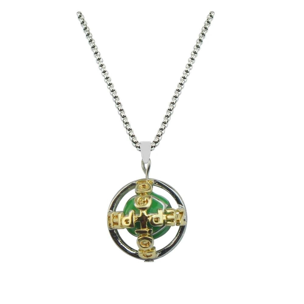 Anime JoJos Bizarre Adventure Ball Run Necklace Gyro Julius Caesar Zeppeli Cosplay Ball Pendant Necklaces Choker Jewelry - 2
