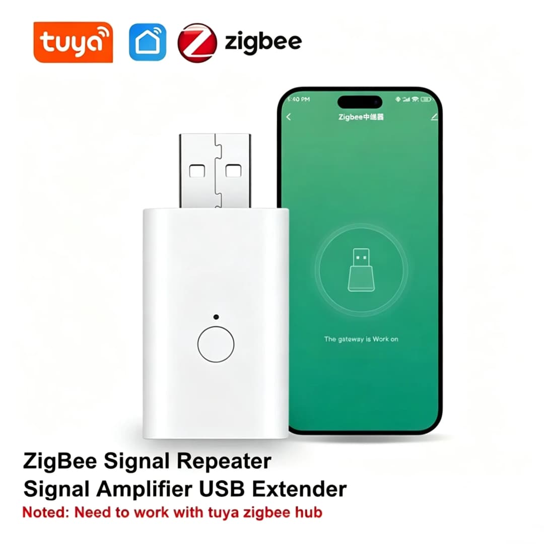 مكرر إشارة Tuya ZigBee 3.0، موسع USB، مضخم إشارة أتمتة المنزل الذكي، يتطلب مركز بوابة، تحكم عبر تطبيق Smart Life