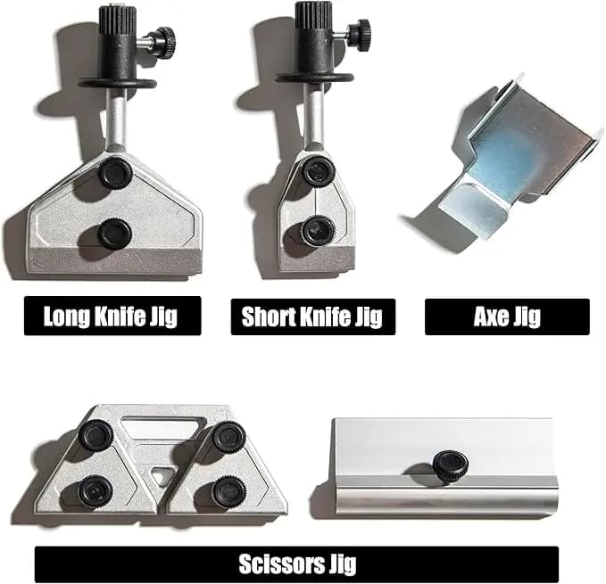 مجموعة إكسسوارات آلة شحذ لنظام الشحذ الرطب، شحذ سكين طويل/قصير، شحذ فأس، وشحذ مقص - 2