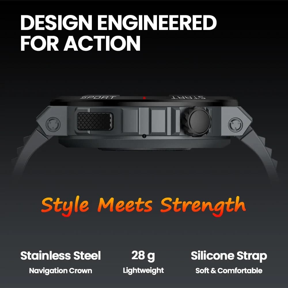 ساعة زيبليز أريس 3 بلس الذكية بشاشة 1.43 بوصة إتش دي أموليد مع مكالمات صوتية وتتبع صحي ولياقي تفاعلي ثلاثي الأبعاد - 4