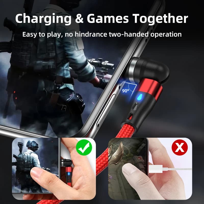 كابل AUFU 7Pin 5A من النوع C المغناطيسي لهاتف Xiaomi POCO Redmi سلك شحن سريع مغناطيسي لهاتف iPhone iPad وسامسونج سلك بيانات USB صغير - 3