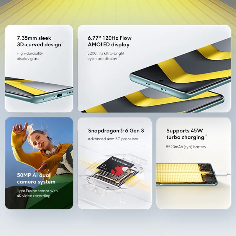 هاتف POCO M8 5G نسخة عالمية 256 جيجا بايت 512 جيجا بايت سناب دراجون® 6 الجيل 3 NFC 6.77 بوصة شاشة 120 هرتز كاميرا 50 ميجابكسل بطارية 5520 مللي أمبير شحن 45 واط - 2