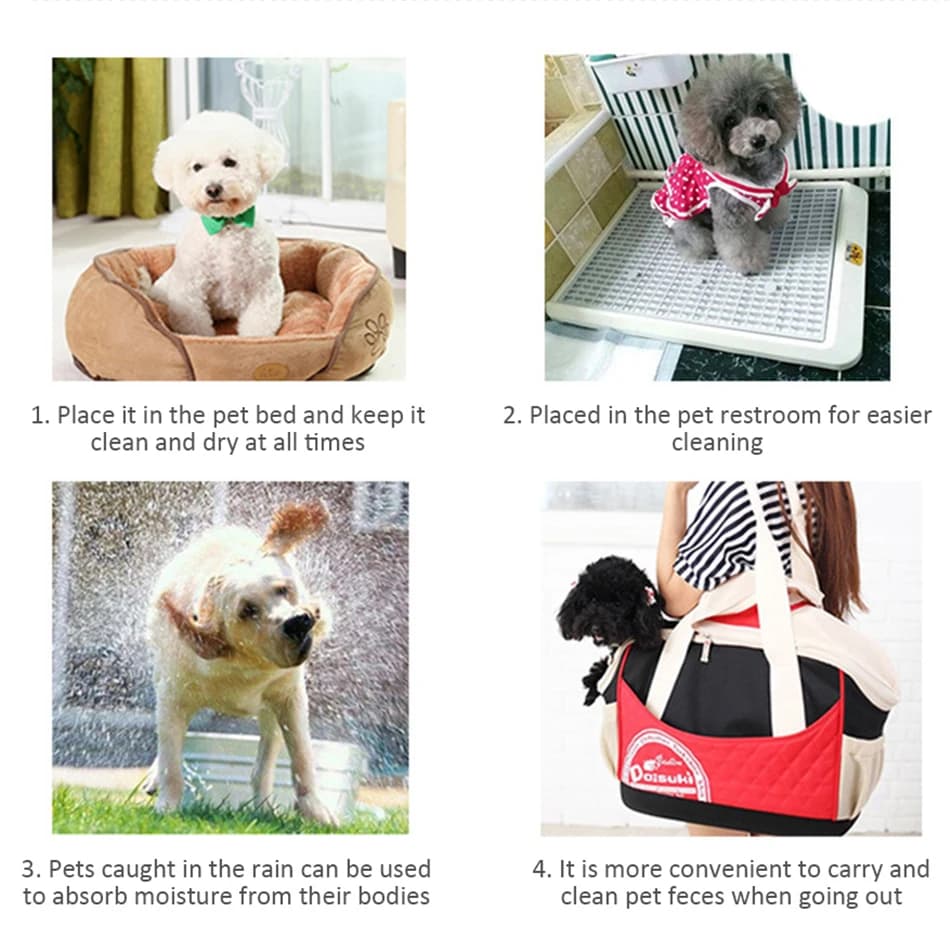 100/50/40/20PCS Absorbent Dogs Diapers Disposable Puppy Training Pee Pads Dry Clean Cushion Dog Supplies pañales para perros - 5
