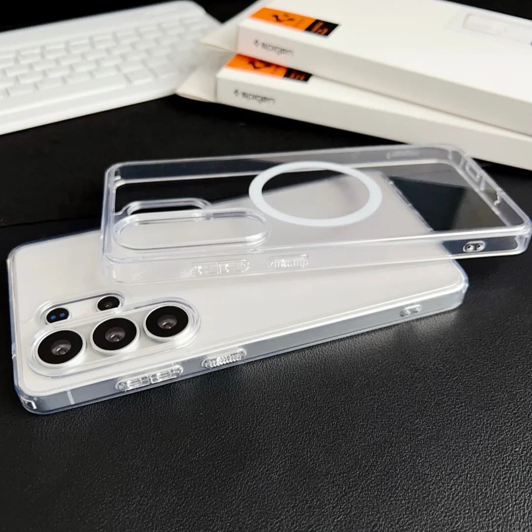 Spigen PC Matte Magnetic Crystal Clear Designed Case For Samsung Galaxy S26 Ultra S25 S24 Plus For Magsafe Shockproof Hard Cover - 5