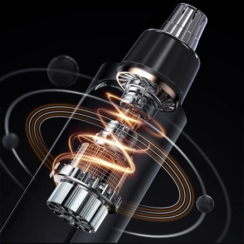 ماكينة تشذيب شعر الأنف والأذن، محمولة وقابلة لإعادة الشحن، للرجال والنساء، إزالة شعر بدون ألم - 4