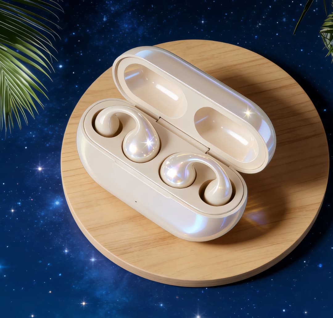 Wireless Bluetooth Earclip Earphone Outdoor Sport Earbud With Charging Bin HIFI Sound Earbud For Xiaomi Running Painless Headset