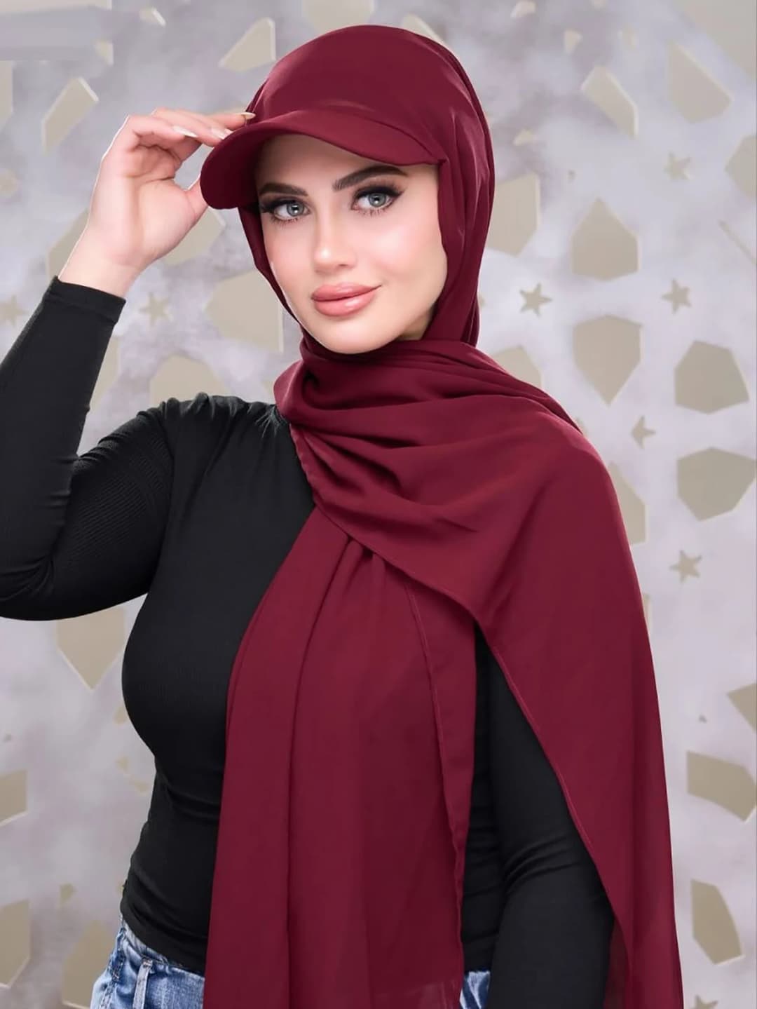 حجاب جيرسي نسائي عصري جديد مع قبعة كرة أساسية قبعة رياضية صيفية جاهزة للارتداء حجاب رياضي جيرسي فوري - 5