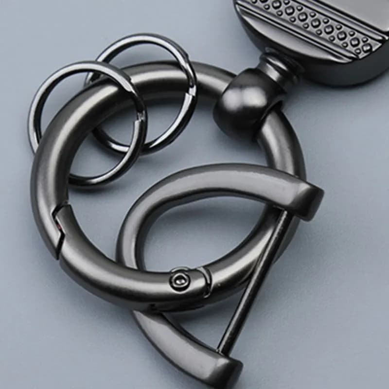 Fashion Handmade Leather Car Keychain Retro Style Men Women Business Cowhide Key Accessories New Simple Unisex Keyrings - 5