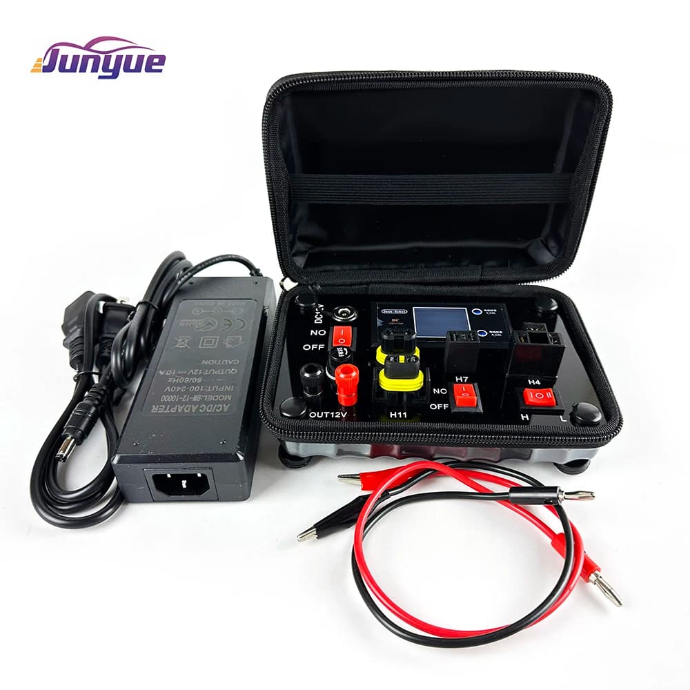 صندوق اختبار JunYue من 110V-220V إلى 12V لكشافات السيارات LED HID زينون، H7 H4 9005 9006 H11 H8 H9، حقيبة اختبار LED - 3