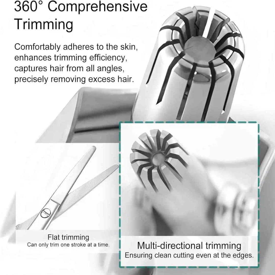 ماكينة تشذيب شعر الأنف من Brangdy للرجال، من الفولاذ المقاوم للصدأ، ماكينة حلاقة يدوية ميكانيكية، أدوات إزالة الشعر قابلة للغسل مع فرشاة - 5