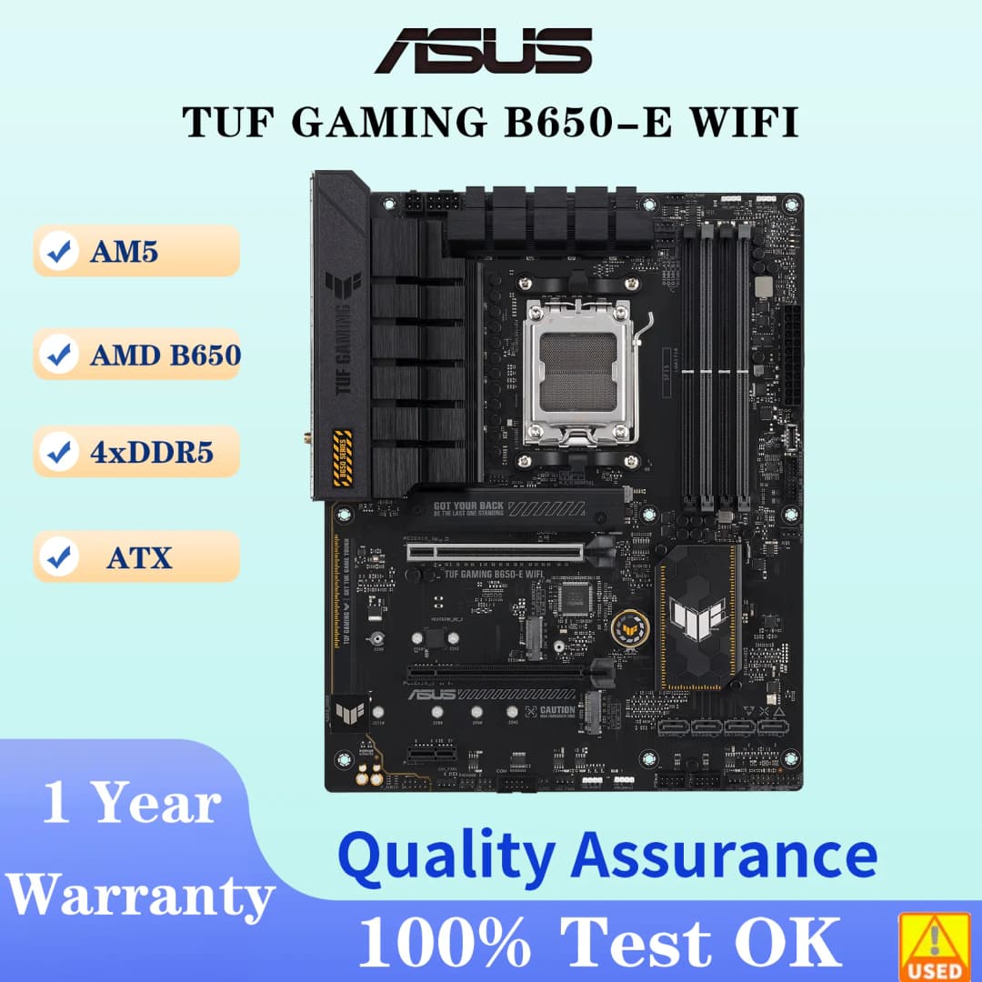 ASUS TUF GAMING B650-E WIFI Motherboard Socket AM5 CPU DDR5 8000+(OC)  MHz Memory Chipset B650 ATX Mainboard