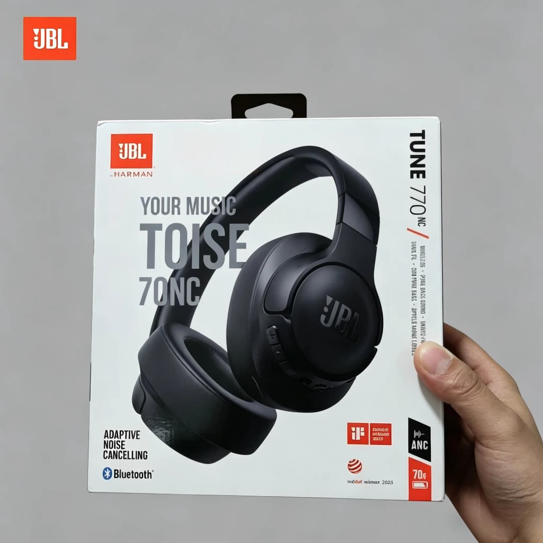JBL Tune 770NC Wireless Bluetooth Headphones T770NC Over-ear Noise Cancelling Bass Sound Wireless Headphones Sports Headset Mic - 6