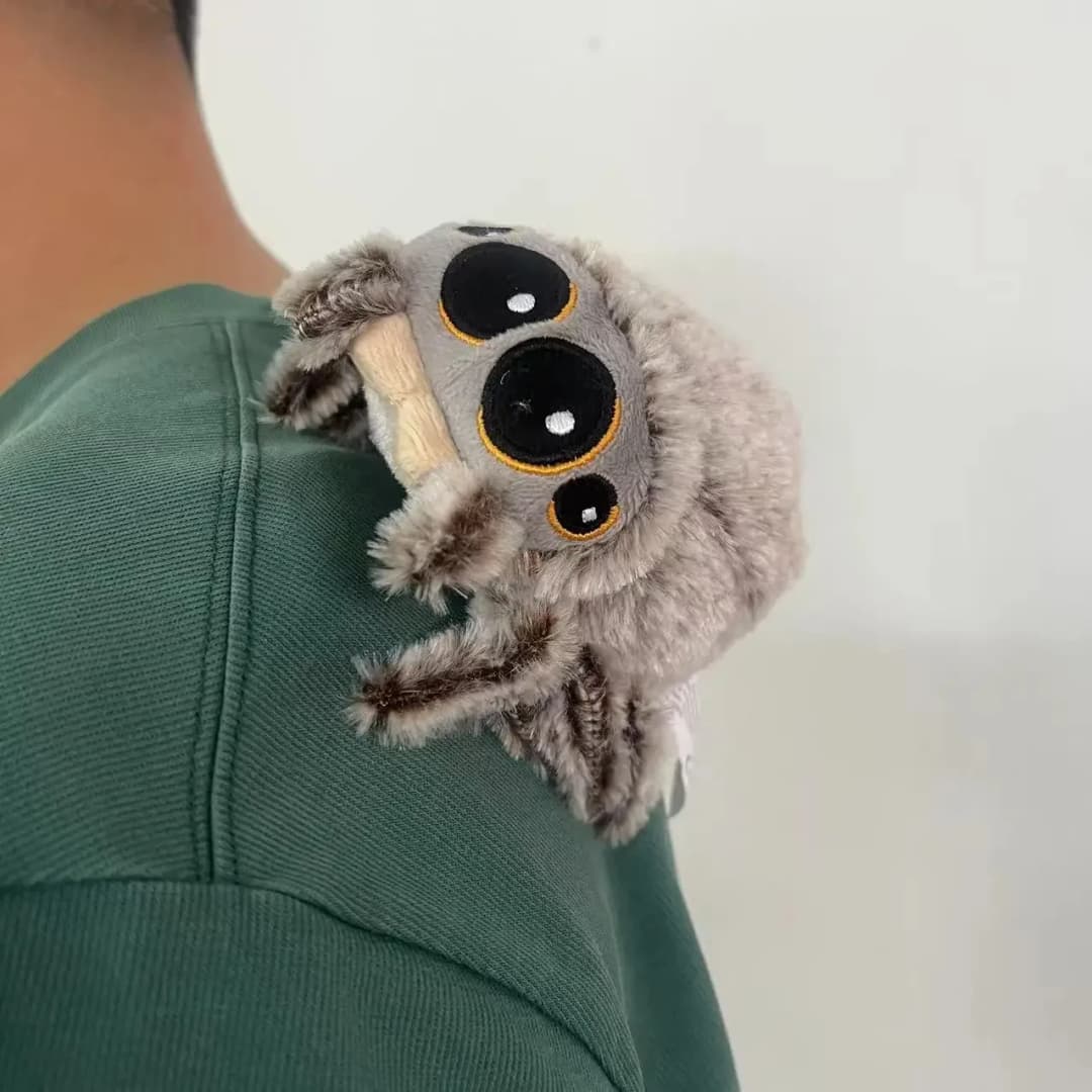 لعبة لطيفة على شكل عنكبوت صغير من القطيفة الناعمة على شكل حيوانات كرتونية لتزيين غرفة الألعاب هدية لحفلات أعياد ميلاد الأطفال - 3