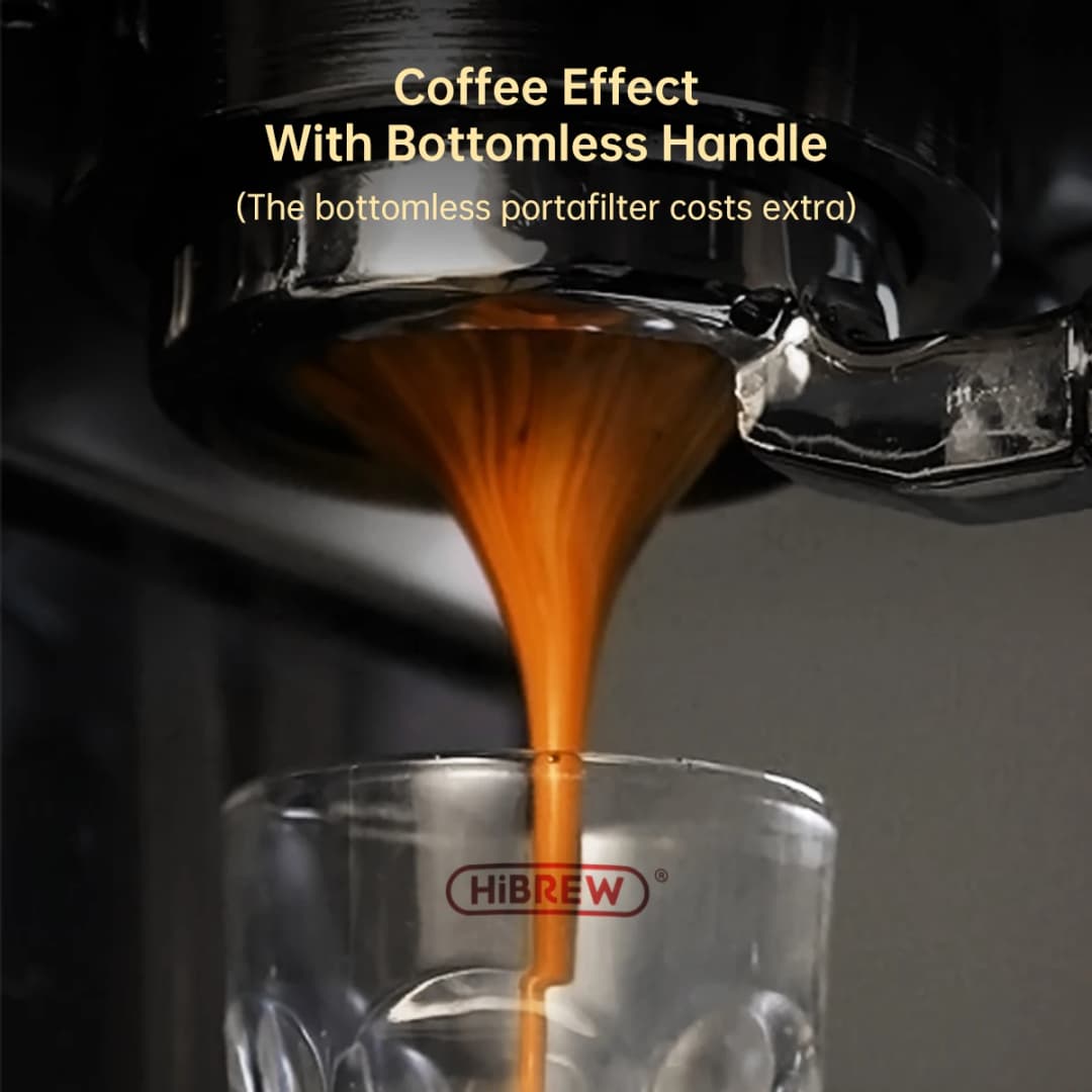 HiBREW Coffee Maker Cafetera 20 Bar Inox Semi Automatic Super Slim ESE POD& Powder Espresso Cappuccino Machine Hot Water H11 - 6