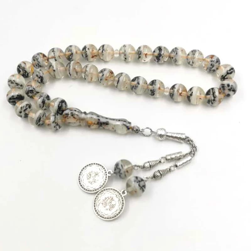جديد وصل Tasbih الراتنج داخل السمسم و الخشب 33 مسبحة الإسلامية Accessoriy misbaha مسلم سوار الأضحى عيد هدية الوردية