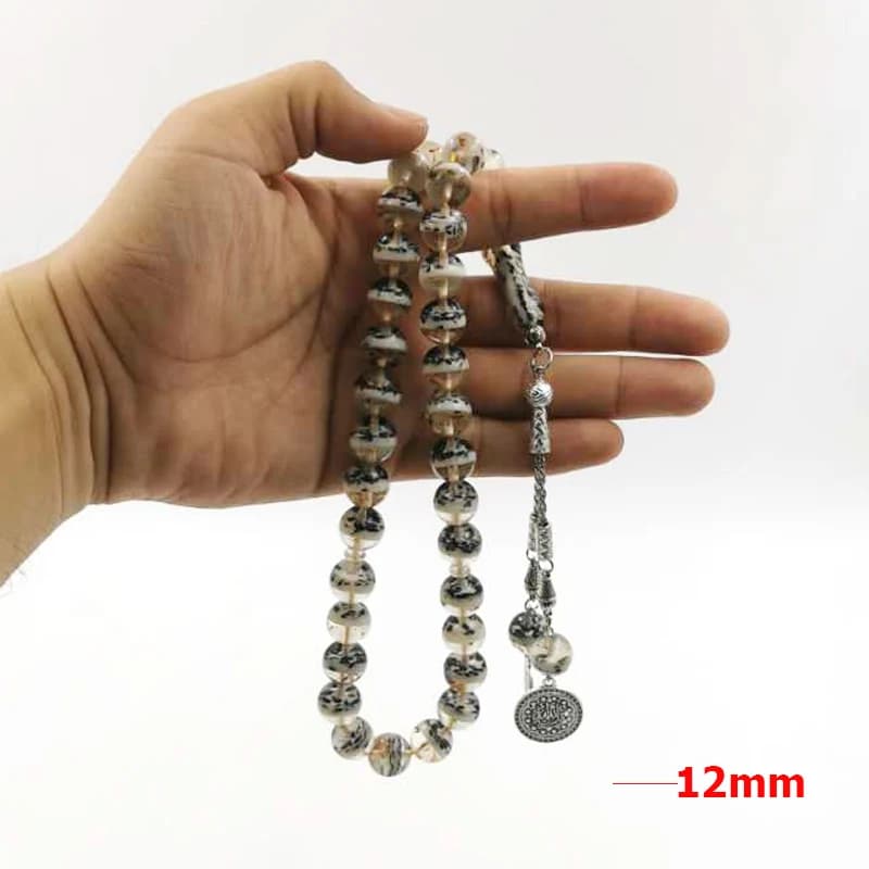 جديد وصل Tasbih الراتنج داخل السمسم و الخشب 33 مسبحة الإسلامية Accessoriy misbaha مسلم سوار الأضحى عيد هدية الوردية - 6