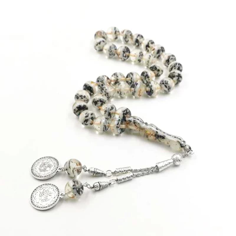 جديد وصل Tasbih الراتنج داخل السمسم و الخشب 33 مسبحة الإسلامية Accessoriy misbaha مسلم سوار الأضحى عيد هدية الوردية - 5