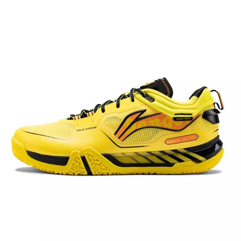 Li Ning Badminton Shoes for Men and Women Official Ground Flying II PRO Shock Absorbent Breathable Mid Top Sports Shoes