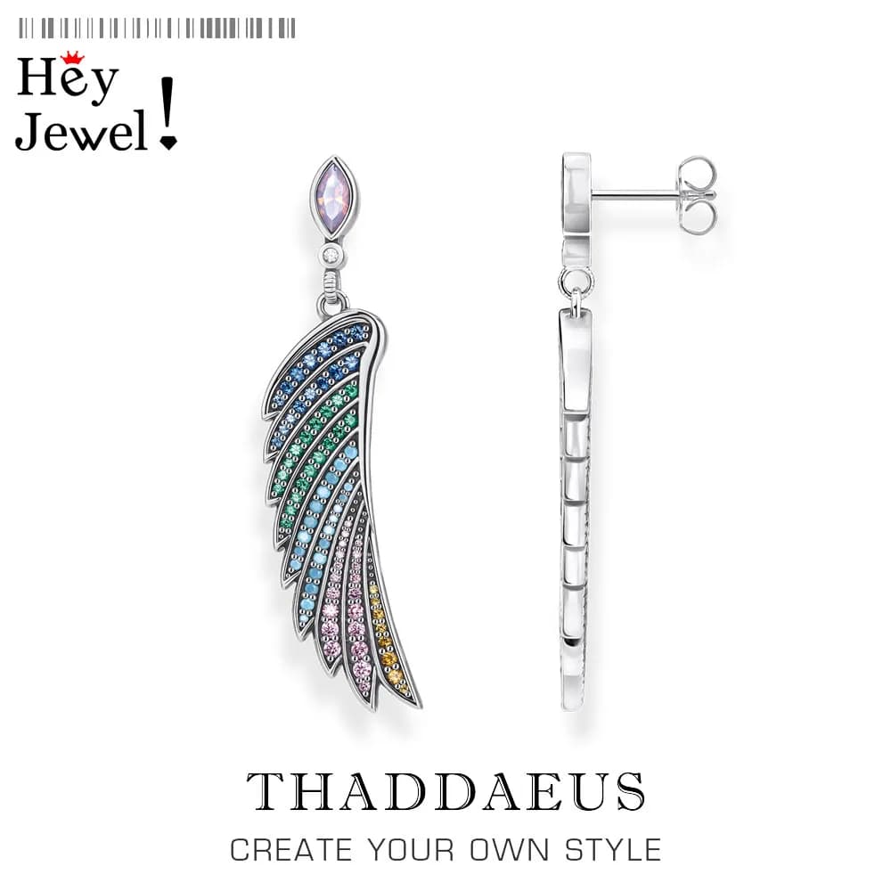 Earrings Bright Hummingbird Wing New Rainbow Bohemia Gift For Women High Quality Multi-coloured Fine Jewelry