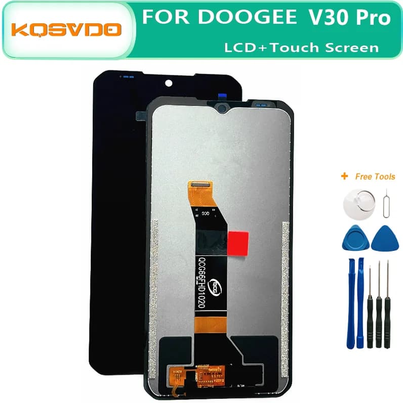6.58" Original DOOGEE V30 Pro LCD Display and Touch Screen Digitizer Assembly Replacement for V 30 Pro v30pro S118 lcd +Tool