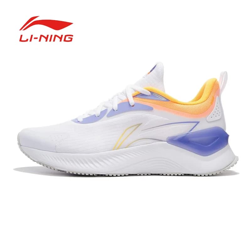 Li Ning Yue Ying Element Running Shoes Men's Support Protection Shock Absorbent Breathable Mesh Black Lightweight Sports Shoes